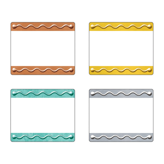 TREND ENTERPRISES INC. TREND I ♥ Metal Embossed Terrific Labels™ Variety Pack, 36 Count