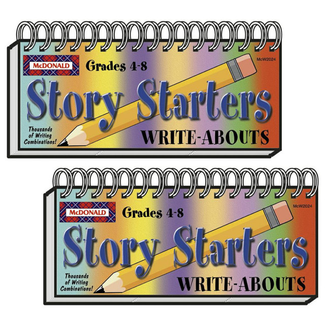 TEACHER CREATED RESOURCES McDonald Publishing Story Starters Write-Abouts, Grade 4-8, Pack of 2