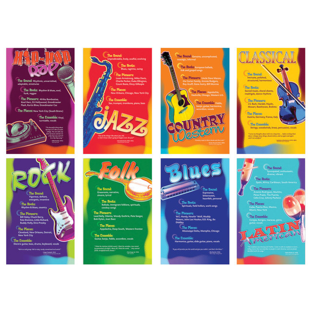 NORTH STAR TEACHER RESOURCE North Star Teacher Resources Music Genres Bulletin Board Set