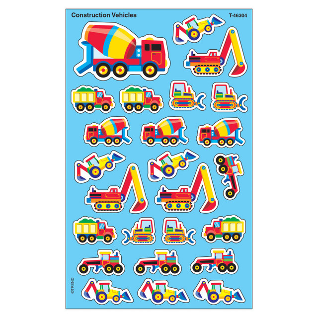 TREND ENTERPRISES INC. TREND Construction Vehicles superShapes Stickers-Large, 200 ct