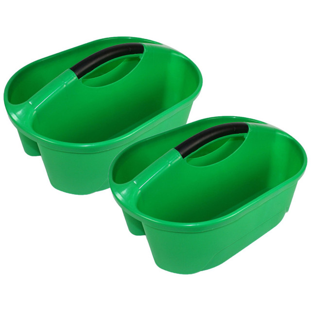 ROMANOFF PRODUCTS Romanoff Classroom Caddy, Green, Pack of 2