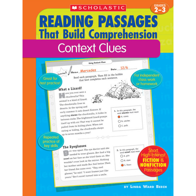 SCHOLASTIC TEACHING RESOURCES Scholastic Teaching Solutions Reading Passages That Build Comprehension: Context Clues