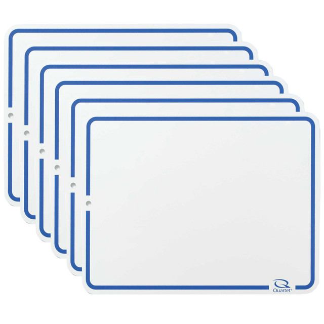 ACCO INTERNATIONAL INC. Quartet® Education Lap Board, 9" x 12", Dry-Erase Surface, Marker Included, Pack of 6