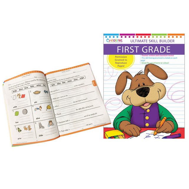 PBS PUBLISHING Creative Teaching Materials 1st Grade Workbook Bundle, Set of 2