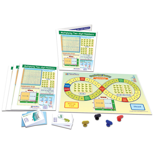 NEWPATH LEARNING NewPath Learning Multiplying Two-Digit Numbers Learning Center, Grade 3-5