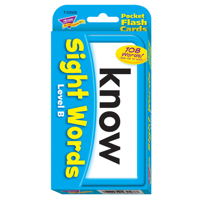 TREND ENTERPRISES INC. TREND Sight Words – Level B Pocket Flash Cards