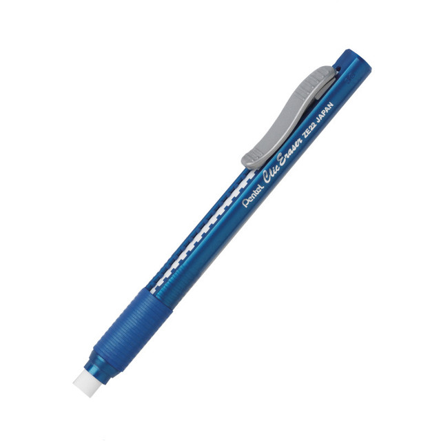 PENTEL OF AMERICA Pentel® Clic Eraser Grip, Blue Barrel