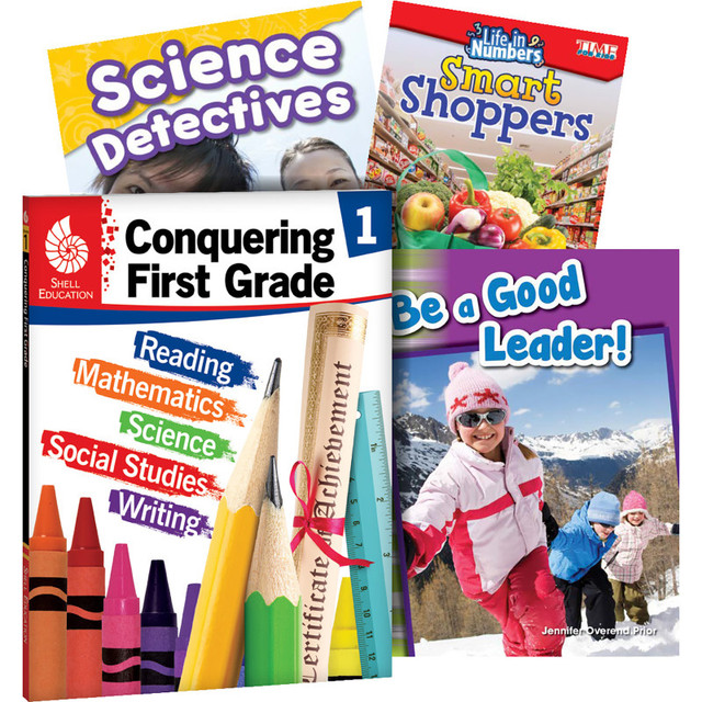 SHELL EDUCATION Shell Education Conquering First Grade, 4-Book Set