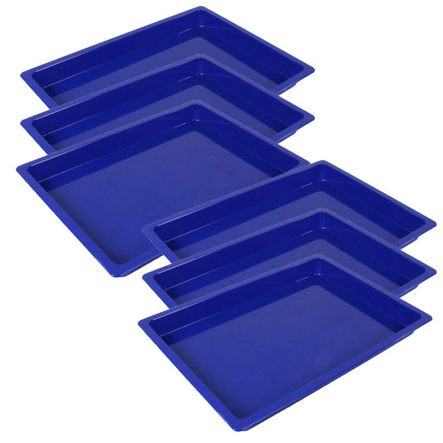 ROMANOFF PRODUCTS Romanoff Medium Creativitray®, Blue, Pack of 6