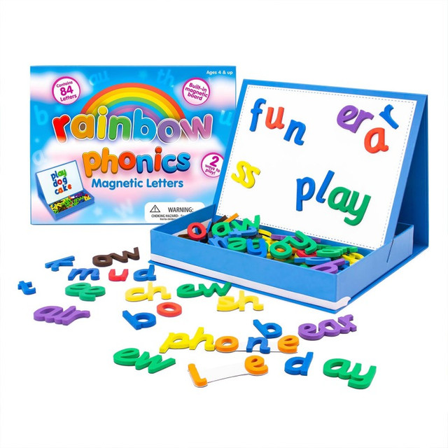 JUNIOR LEARNING Junior Learning® Rainbow Phonics Magnetic Letters, 85 Pieces