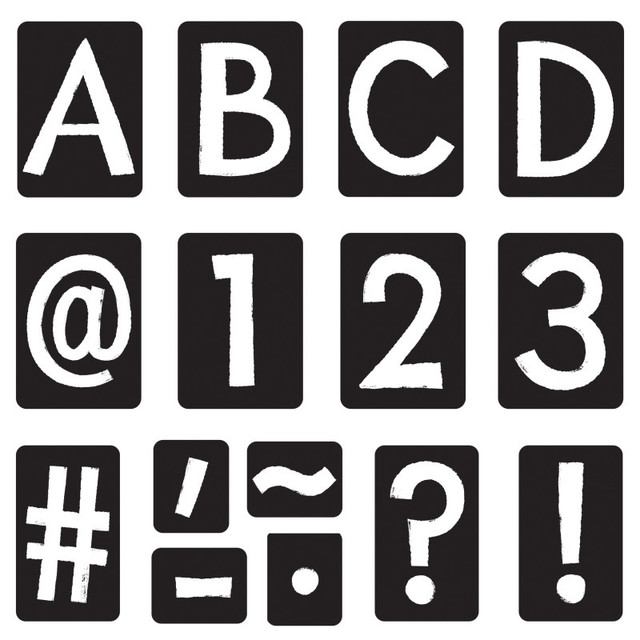 TREND ENTERPRISES INC. TREND Black 4" Tiles Uppercase Ready Letters®, 150 Pieces