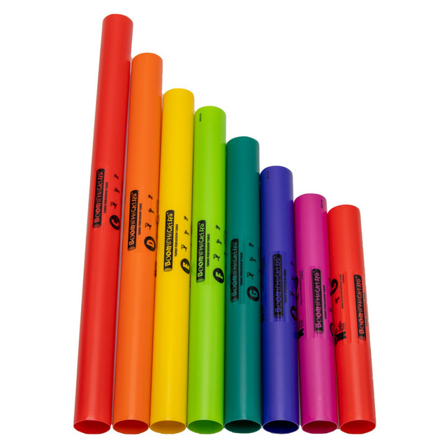 RHYTHM BAND INSTRUMENTS Rhythm Band Instruments Boomwhackers Percussion Tubes 8-Note C Major Diatonic Set