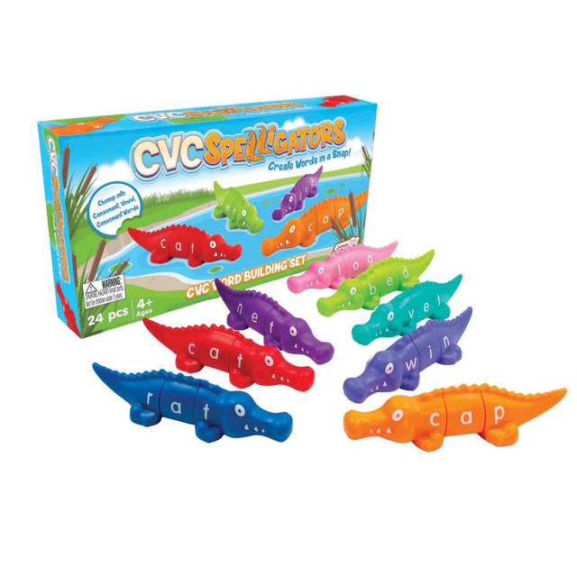 JUNIOR LEARNING Junior Learning® CVC Spelligators Word Building Set