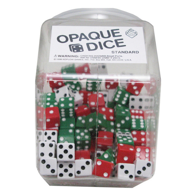 KOPLOW GAMES INC. Koplow Games Drum of Dice, 144 Count