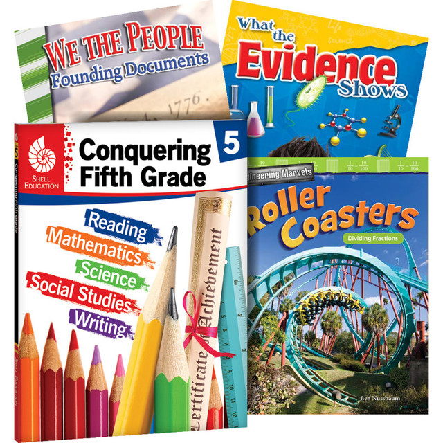 SHELL EDUCATION Shell Education Conquering Fifth Grade, 4-Book Set