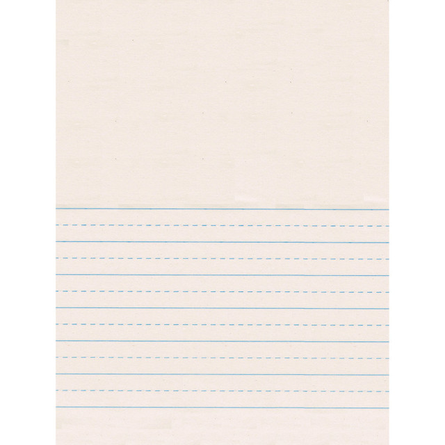 DIXON TICONDEROGA CO Pacon® Newsprint Handwriting Paper, Picture Story, 7/8" x 7/16" Ruled Short, 9" x 12", 500 Sheets