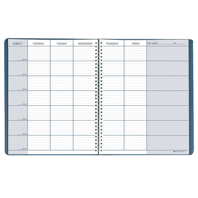 HOUSE OF DOOLITTLE House of Doolittle® Teacher's Planner, 45 Weeks, Blue, 8-1/2" x 11"