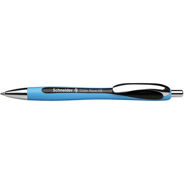 REDIFORM INC Schneider® Slider Rave XB Refillable + Retractable Ballpoint Pen, 1.4 mm, Black Ink, Single Pen
