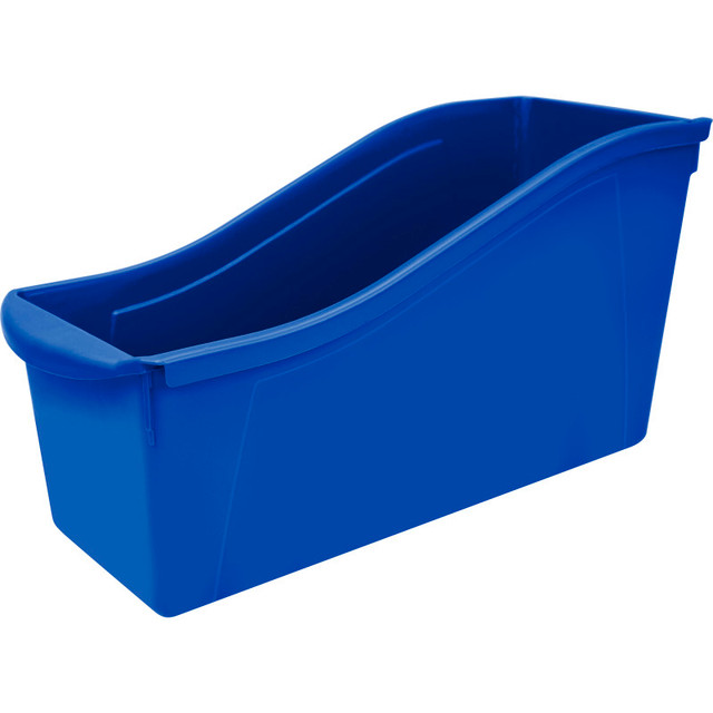 STOREX INDUSTRIES Storex Large Book Bin, Blue