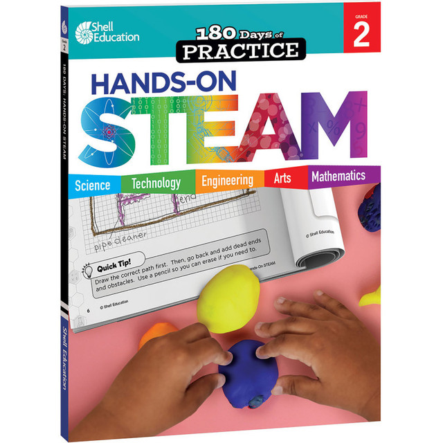 SHELL EDUCATION Shell Education 180 Days: Hands-On STEAM, Grade 2