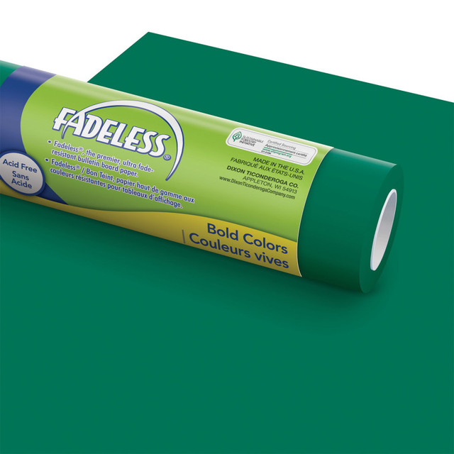 DIXON TICONDEROGA CO Fadeless® Bulletin Board Art Paper, Emerald, 48" x 50', 1 Roll