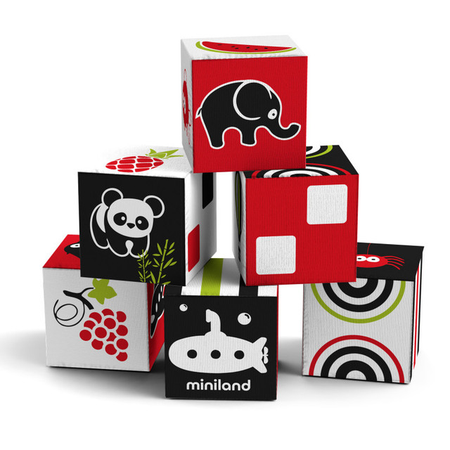 MINILAND EDUCATIONAL CORPORATION Miniland First Senses 6 Cubes Set