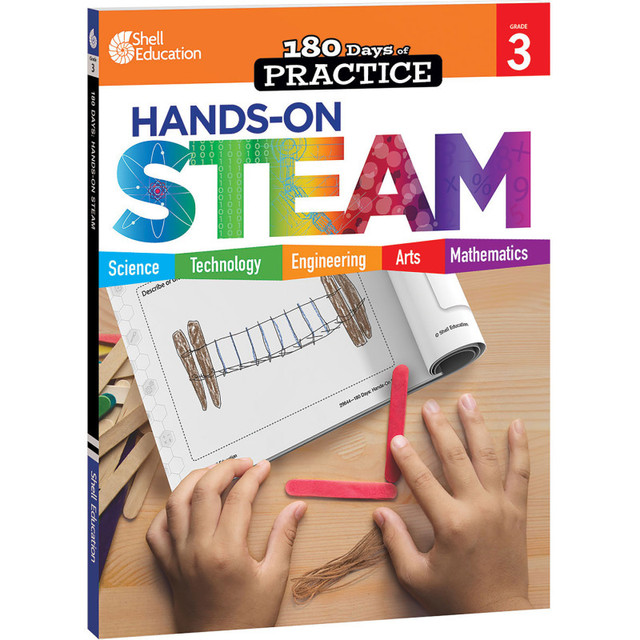 SHELL EDUCATION Shell Education 180 Days: Hands-On STEAM, Grade 3