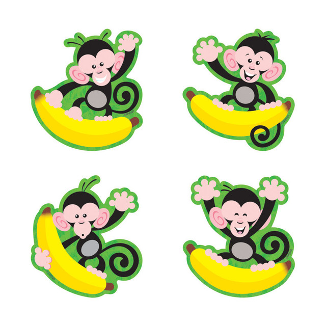 TREND ENTERPRISES INC. TREND Monkeys and Bananas Mini Accents Variety Pack, 36 ct