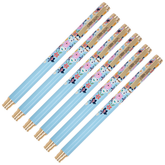 PUKKA PADS USA CORP Pukka Pads Metal Gel Pen - Ditzy Floral - Pack 6