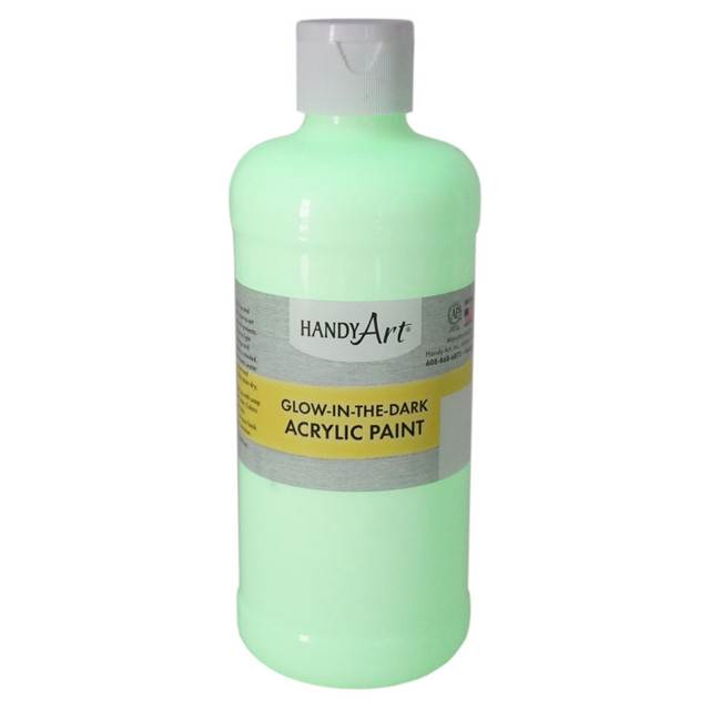 ROCK PAINT DISTRIBUTING CORP Handy Art® Glow-in-the-Dark Acrylic Paint 16 oz., Clear Glow