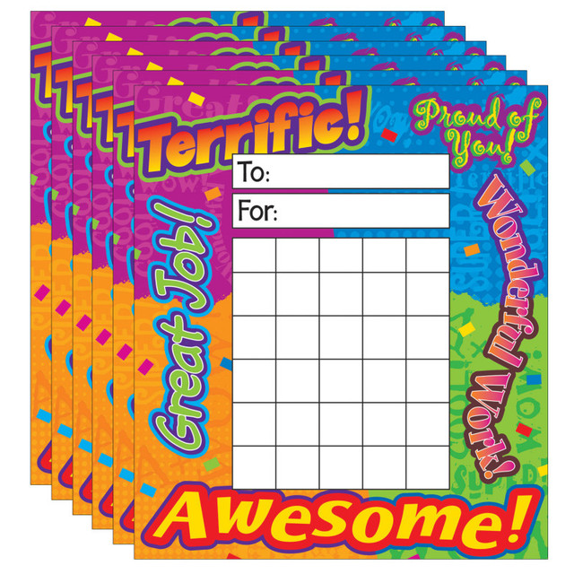 TREND ENTERPRISES INC. TREND Reward Words Incentive Pad, 36 Sheets Per Pad, Pack of 6