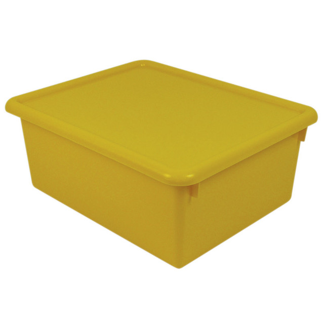 ROMANOFF PRODUCTS Romanoff Stowaway® 5" Letter Box with Lid, Yellow