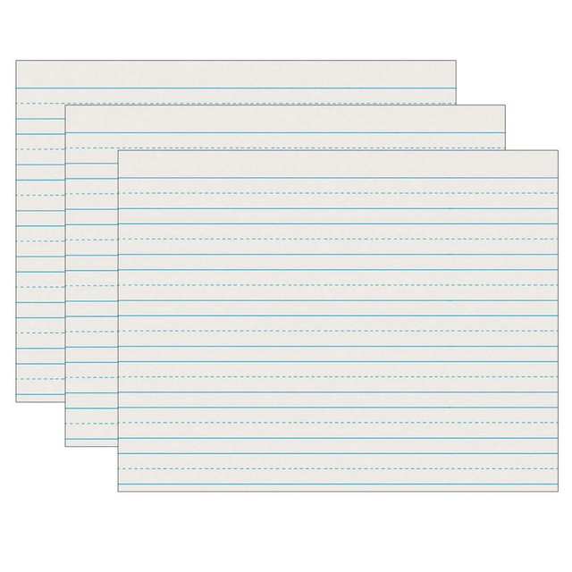 DIXON TICONDEROGA CO Pacon® Newsprint Handwriting Paper, Skip-A-Line, Grade 2, 3/4" x 3/8" x 3/8" Ruled Long, 11" x 8-1/2", 500 Sheets Per Pack, 3 Packs