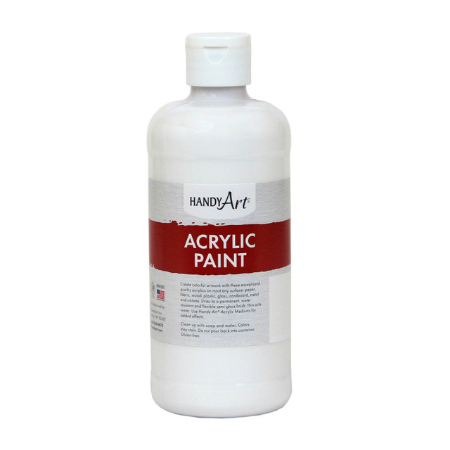 ROCK PAINT DISTRIBUTING CORP Handy Art® Acrylic Paint 16 oz, Titan White
