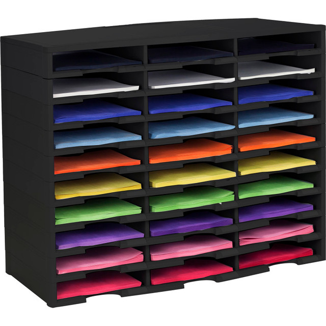 STOREX INDUSTRIES Storex 30 Compartment Literature Organizer Paper Sorter