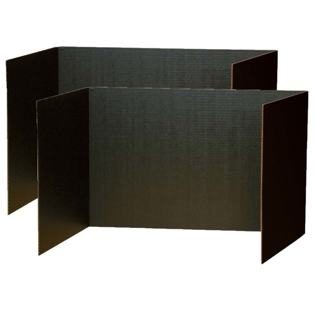 DIXON TICONDEROGA CO Pacon® Privacy Boards, Black, 48" x 16", 4 Per Pack, 2 Packs