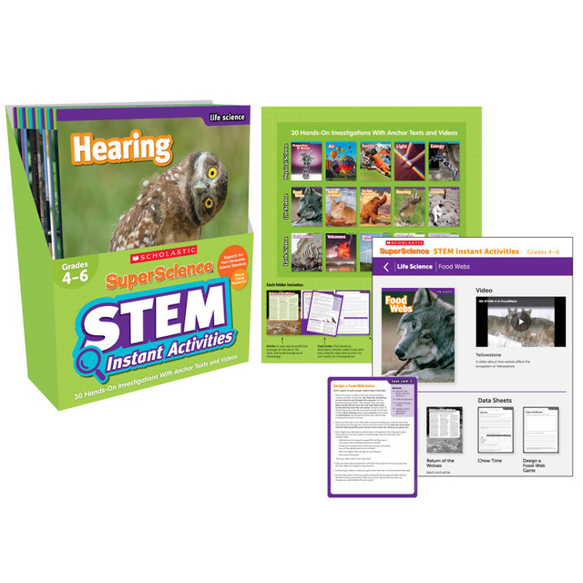 SCHOLASTIC TEACHING RESOURCES Scholastic SuperScience STEM Instant Activities, Grades 4-6