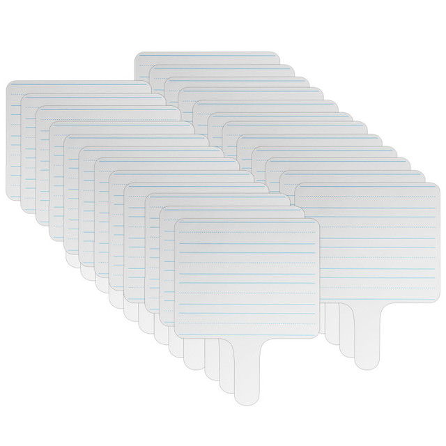 FLIPSIDE Flipside Products Rectangular Lined Dry Erase Answer Paddle, Class Pack of 24