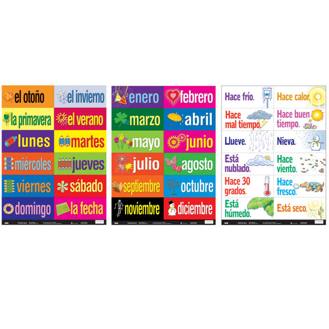 POSTER PALS Poster Pals® Spanish Multi-Purpose Card Set