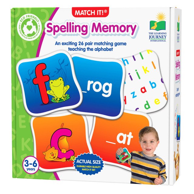 UNIVERSITY GAMES The Learning Journey International Match It! Game: Spelling Memory