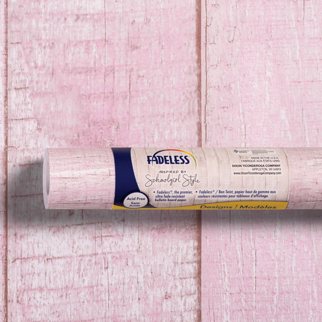DIXON TICONDEROGA CO Fadeless® Schoolgirl Style Bulletin Board Paper, 48" x 50', Southern Charm in Pink