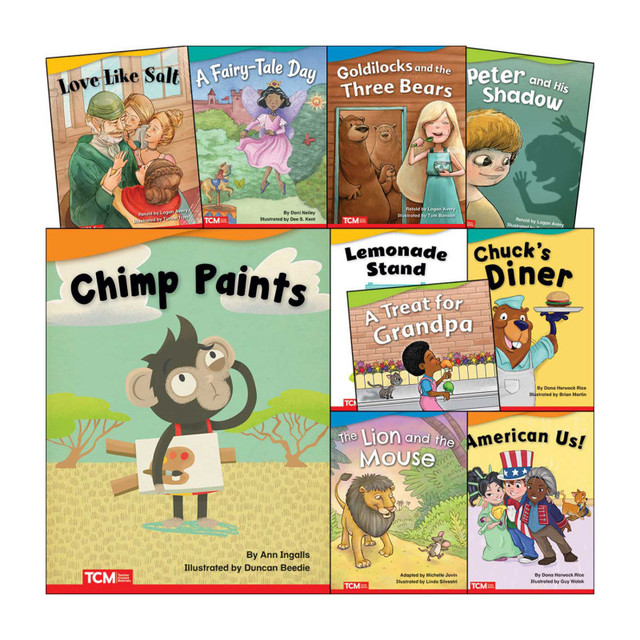 SHELL EDUCATION Teacher Created Materials Literary Text Grade K Set 1: 10-Book Set