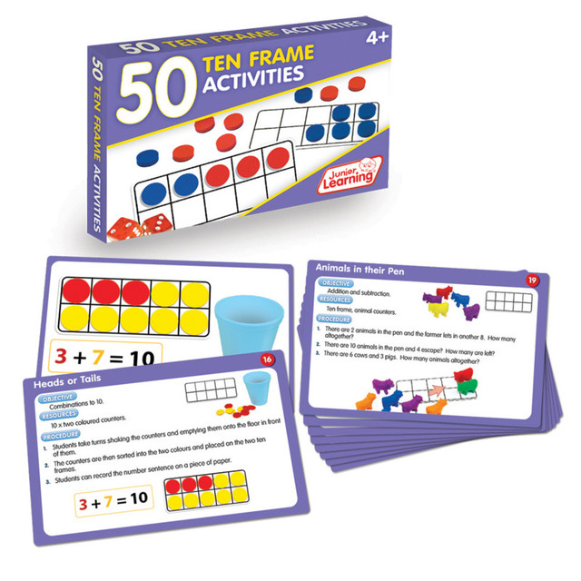 JUNIOR LEARNING Junior Learning® 50 Ten Frame Activities