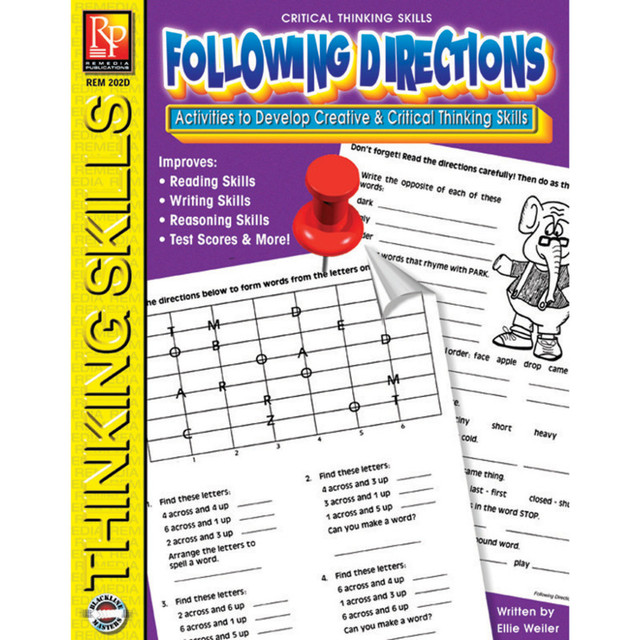 REMEDIA PUBLICATIONS Remedia Publications Critical Thinking Skills, Following Directions Activity Book