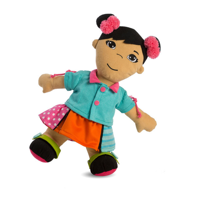 MINILAND EDUCATIONAL CORPORATION Miniland Multicultural Fastening Dolls, Asian Girl MINILAND EDUCATIONAL CORPORATION Miniland Multicultural Fastening Dolls, Asian Girl