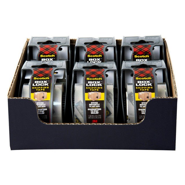 3M COMPANY Scotch® Shipping Packaging Tape, 1.88 in x 22.2 yd, Pack of 6