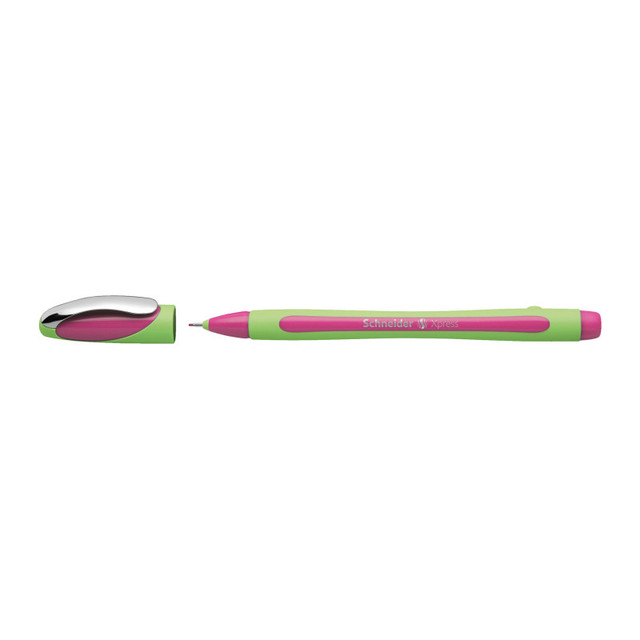 REDIFORM INC Schneider® Xpress Premium Fineliner Pen, Fiber Tip, 0.8 mm, Pink Ink, Single Pen