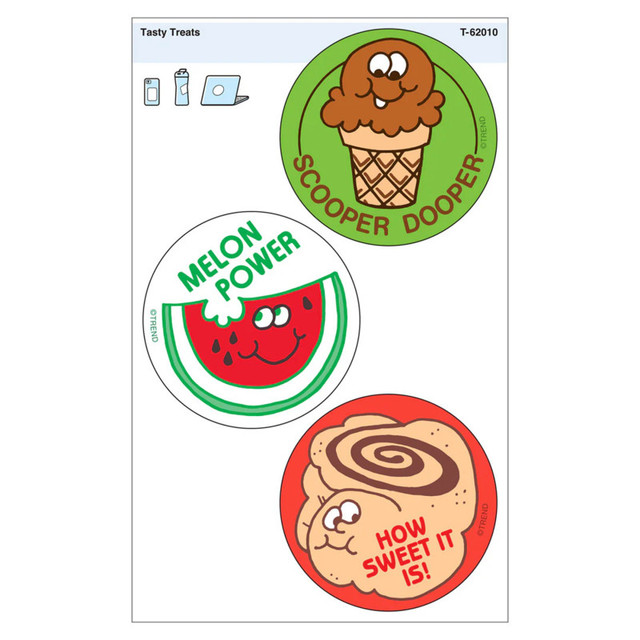 TREND ENTERPRISES INC. TREND Tasty Treats Vinyl Stickers, Pack of 3