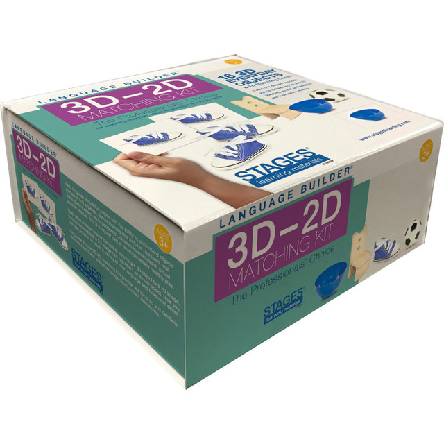 STAGES LEARNING MATERIALS Stages Learning Materials Language Builder® 3D-2D Matching Kit, Everyday Objects