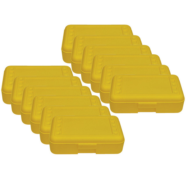 ROMANOFF PRODUCTS Romanoff Pencil Box, Yellow, Pack of 12